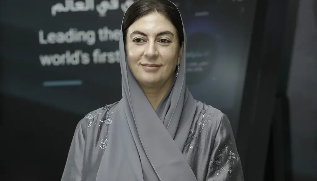 Abu Dhabi government official at an AI technology event