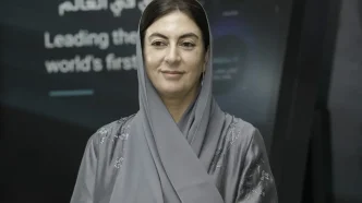 Abu Dhabi government official at an AI technology event