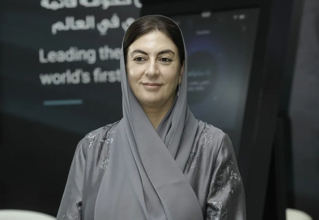 Abu Dhabi government official at an AI technology event